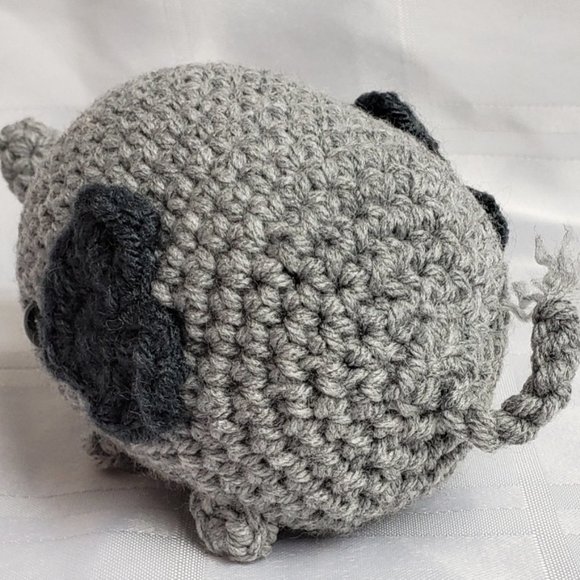 Amigurumi Elephant Plush Stuffed Toy Themed Stuffy - Picture 9 of 11